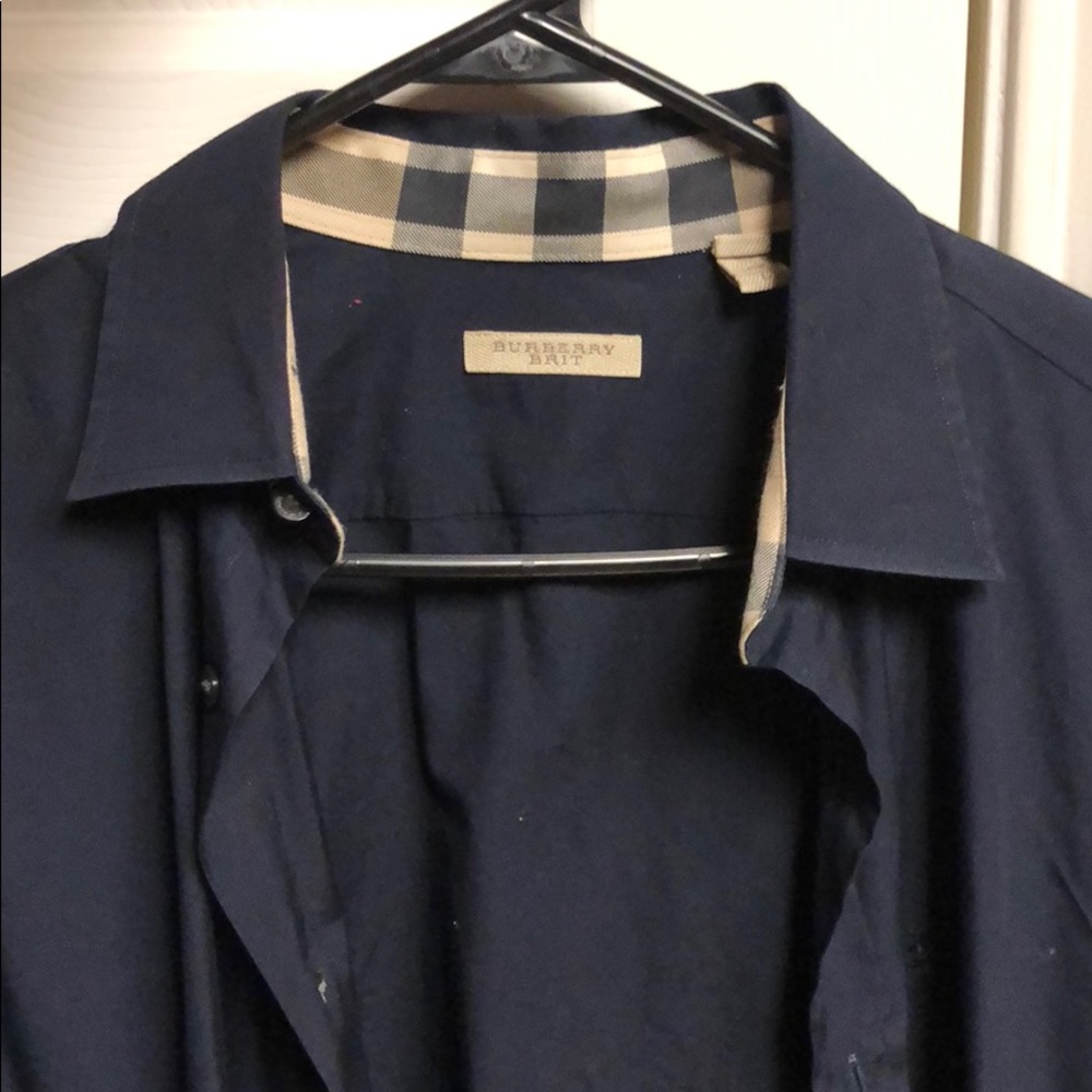 Men L Burberry Brit shirt long sleeve